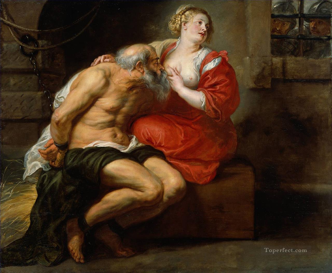 Cimón y Pero Barroco Peter Paul Rubens Pintura al óleo